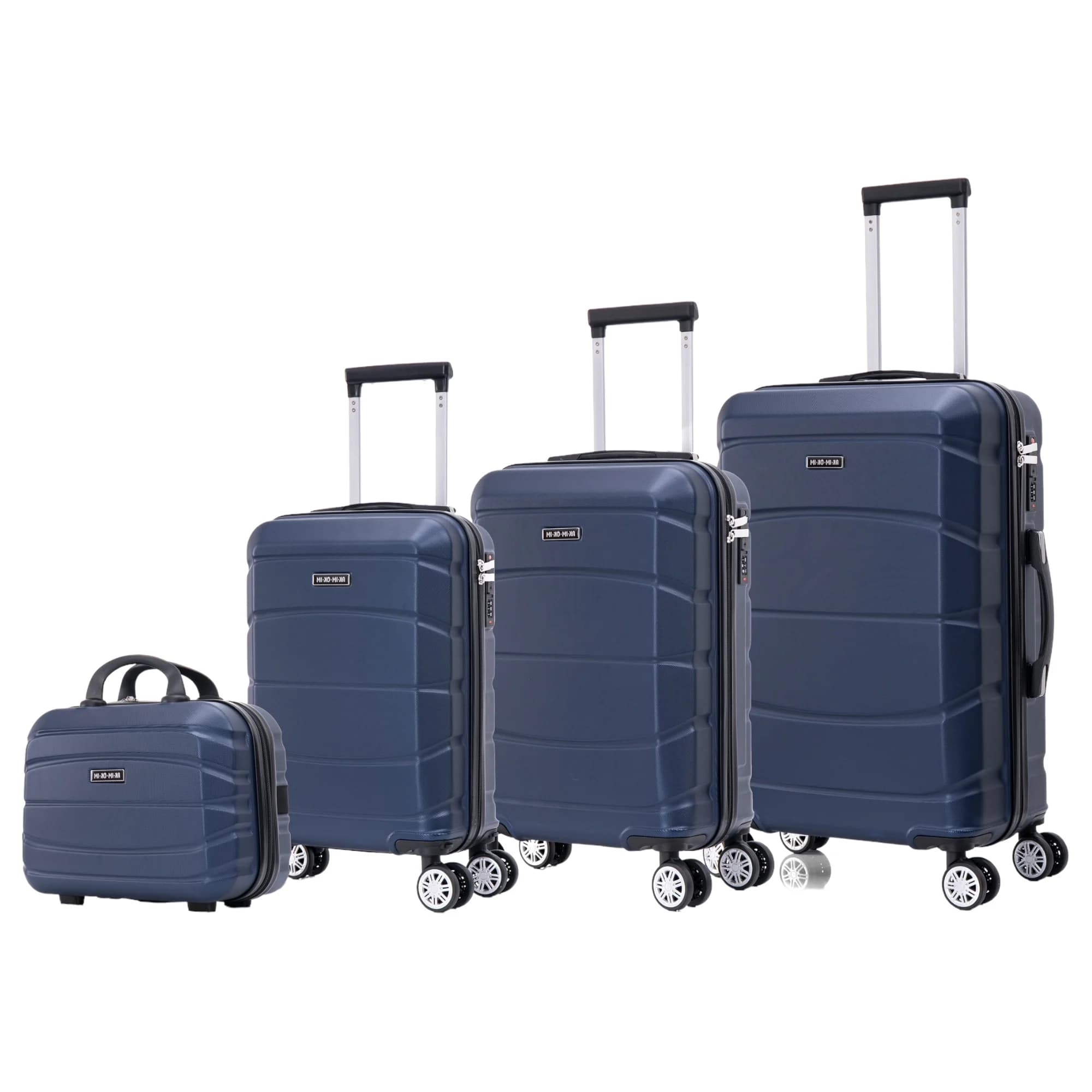 Conjunto de Maletas de Viaje Elegantes: Carcasa Ligera de ABS, Cerradura Numérica, 4 Ruedas Giratorias 360°, Asa Telescópica de Aluminio  Juego de Maletas    Set Trolley Maleta Cabina (6990 M008 8001 8002 8008 6020 H24)