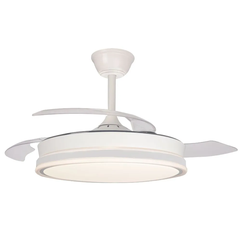 OFERTA Ventilador de techo PITIJOPO con motor DC 6 velocidades Tecnología Led muy eficiente 45W tres tonalidades, Control remoto con temporizador, luz REGULABLE en color e intensidad, MEMORIA motor inverter verano/invierno ultra silencioso.