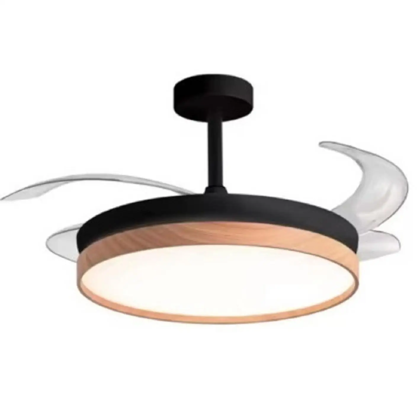 BEL AIR HOME - Ventilador de techo COSMOS con luz LED regulable (3 temperaturas), modo invierno, control remoto y diseño moderno para hogar eficiente y elegante
