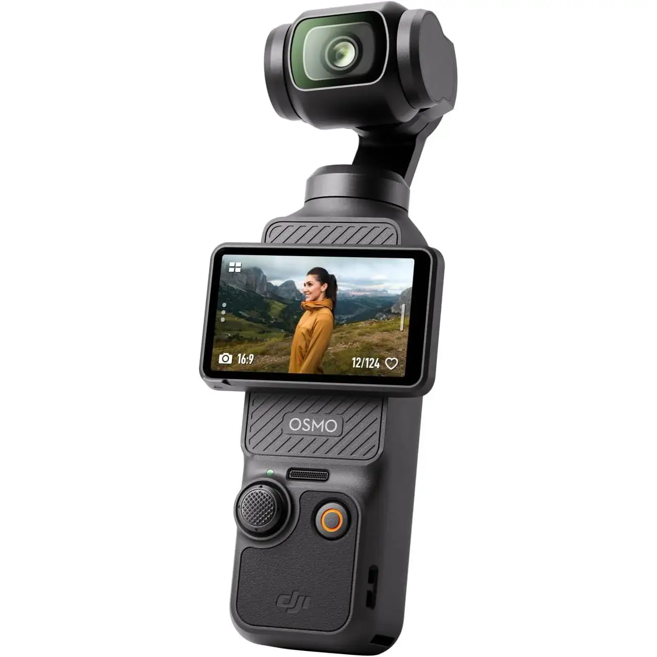 DJI Osmo Pocket 3 CMOS de 1 pulgada y 4K/120 fps | Pantalla giratoria de 2 pulgadas y grabación inteligente horizontal-vertical | Estabilización mecánica en tres ejes | ActiveTrack 6.0 | Enfoque rápido de todos los píxeles | D-Log M y 10 bits
