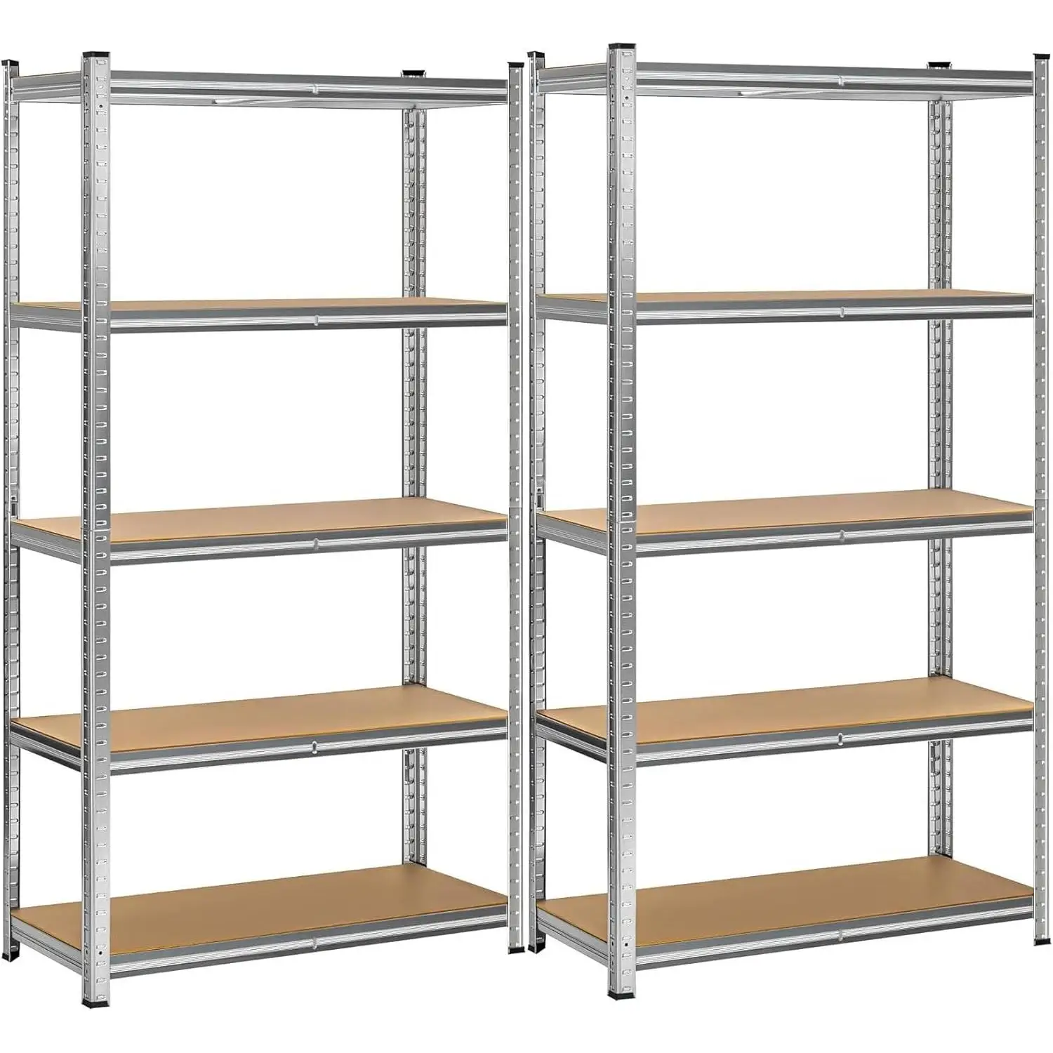 T-LoVendo Estantería Metálica Almacenaje 2X Unidades | 180x90x40cm | 5 Baldas Ajustables Modulares | Acero Galvanizado Alta Resistencia | Gran Capacidad de Carga | Ideal Garaje | Trastero | Despensa | Oficina