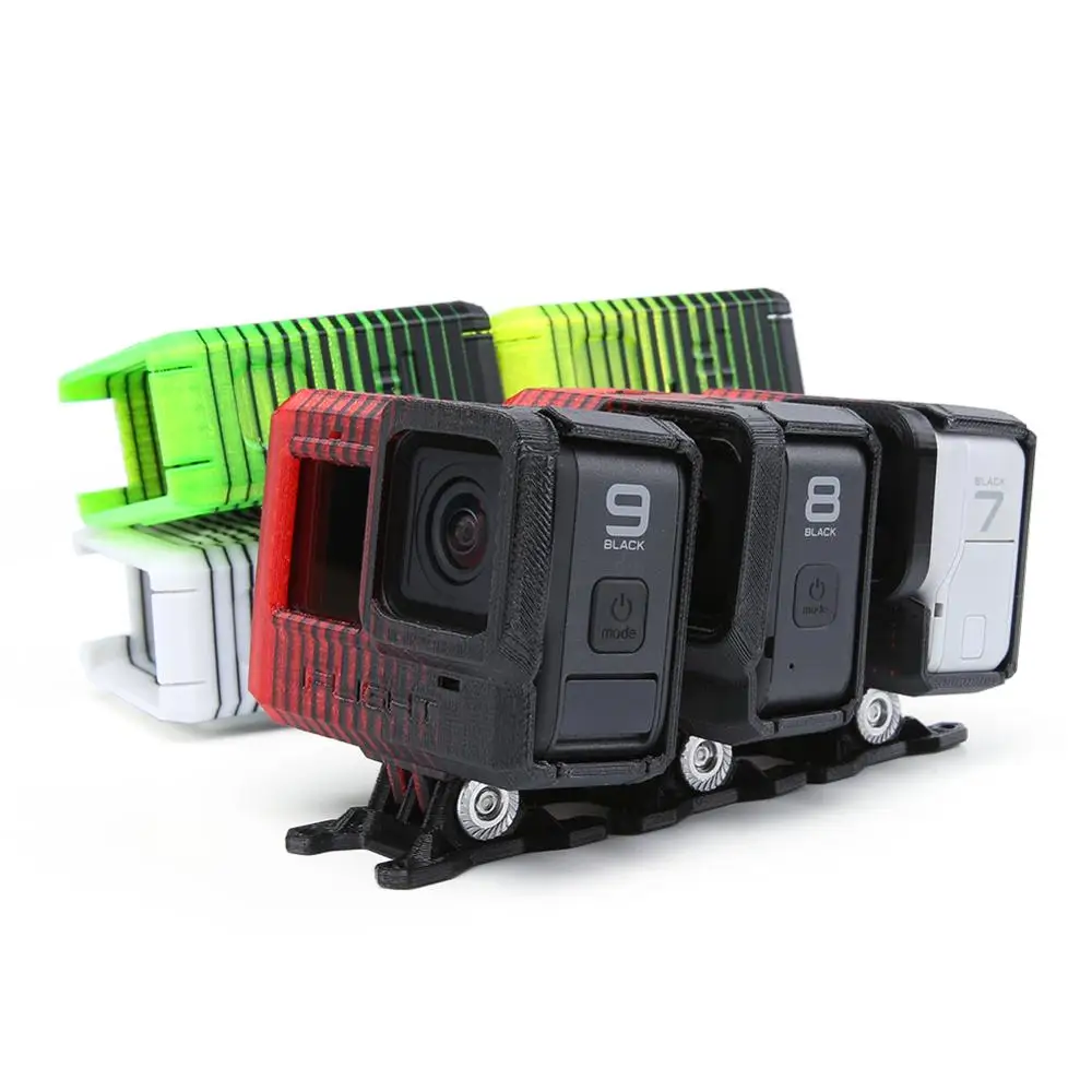 Soporte para cámara iFlight TPU con ángulo ajustable GoPro Hero 8/9/10/11 (0 ~ 40 ° ) para FPV XL5/DC5/Chimera7/CineFlow 5/Helion 10/Nazgul F5/F6