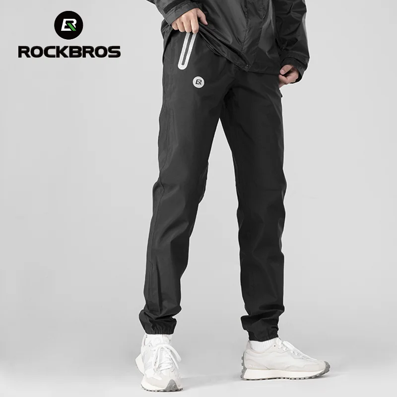 ROCKBROS-pantalones de senderismo impermeables, transpirables, para verano al aire libre, Camping, escalada, bicicleta de montaña y lluvia