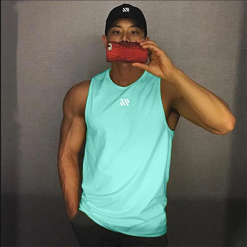 GITF Mannen camisetas sin mangas de culturismo gimnasio entrenamiento Fitness Mouwloos camisa correr Kleding Stringer Singlet Zomer Toevallige chaleco