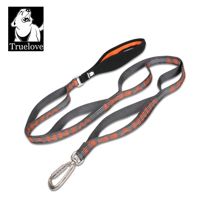 TRUELOVE-mosquetón con correa para mascotas, cuerda de tracción, correas de nailon reflectantes resistentes a tirar de 3M, perro grande y feroz dedicado a YL1832