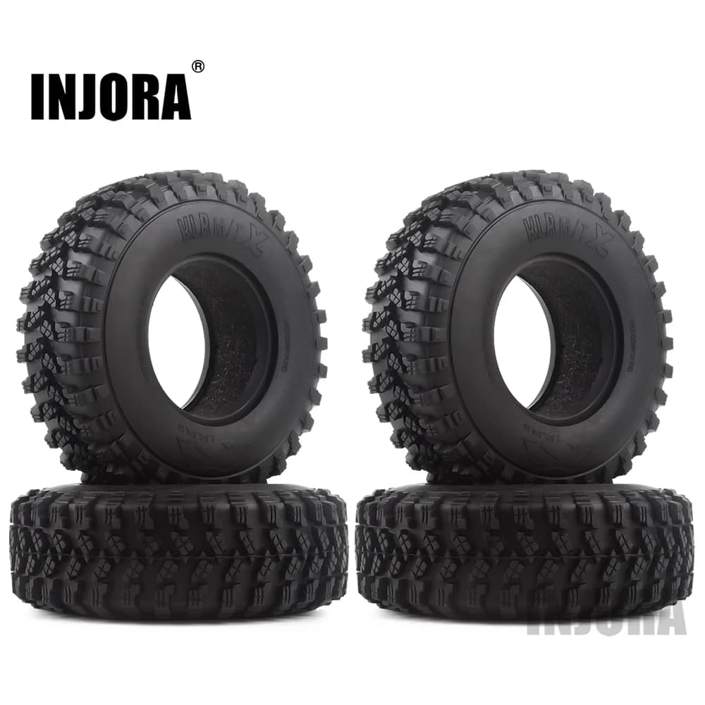 4 Uds 1,9 "neumáticos de rueda Voodoo KLR de goma 105*35mm para 1:10 RC Crawler Axial SCX10 D90 TF2 MST Tamiya
