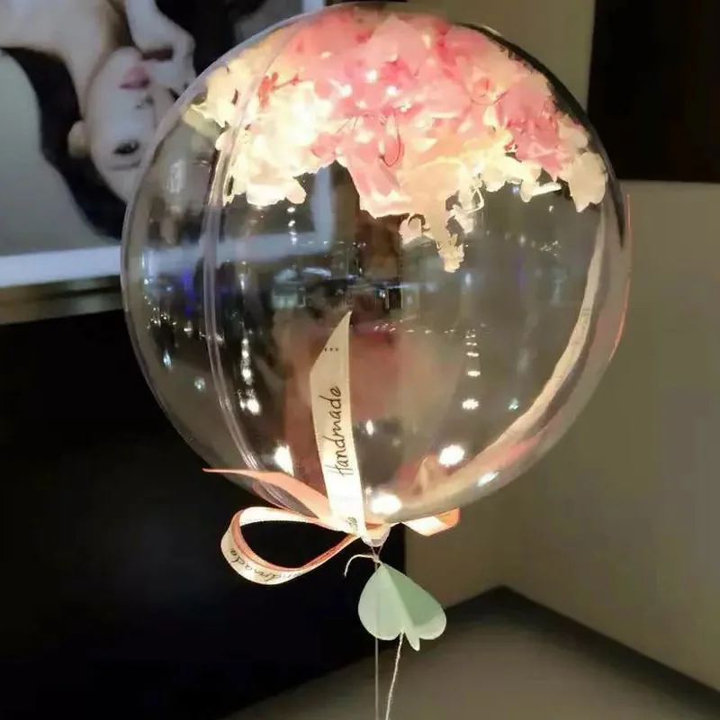 Globos transparentes de helio sin arrugas, decoración de fiesta de cumpleaños, boda, amor, Día de San Valentín, 50 unidades