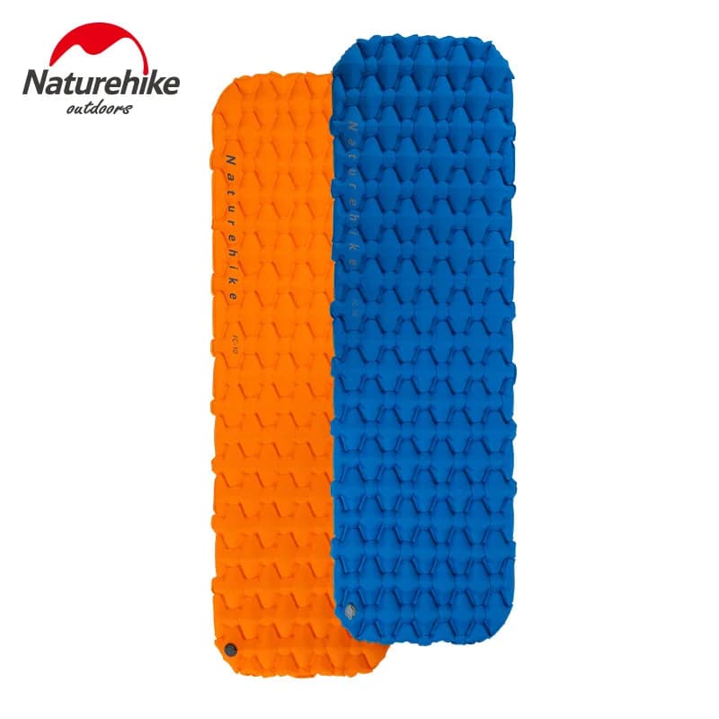 Naturehike-colchón inflable para acampar al aire libre, colchoneta Individual Doble gruesa a prueba de humedad, bolsa de cama