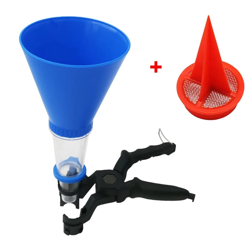 Juego Universal de Llenado de Aceite de Motor, Adaptadores de Aceite Ajustables, Kit de Equipo para Cambio de Aceite con Abrazadera de Sujeción de Ancho Ajustable