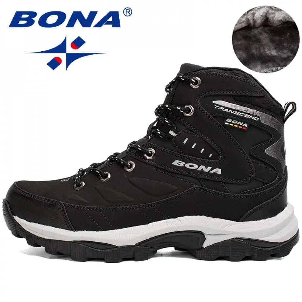BONA, nuevo estilo novedoso, zapatos de senderismo para hombre, zapatos de invierno para caminar al aire libre, zapatos para correr, botas deportivas de montaña, zapatillas de escalada