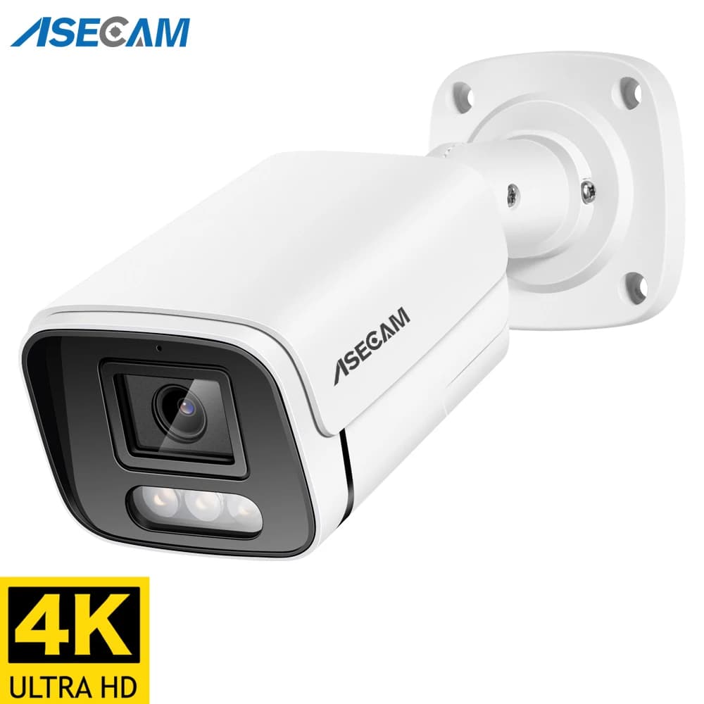 camara videovigilancia IP de 8MP y 4K para exteriores Audio POE H.265 Onvif, bala de Metal, casa, matriz de 4MP, infrarroja, novedad