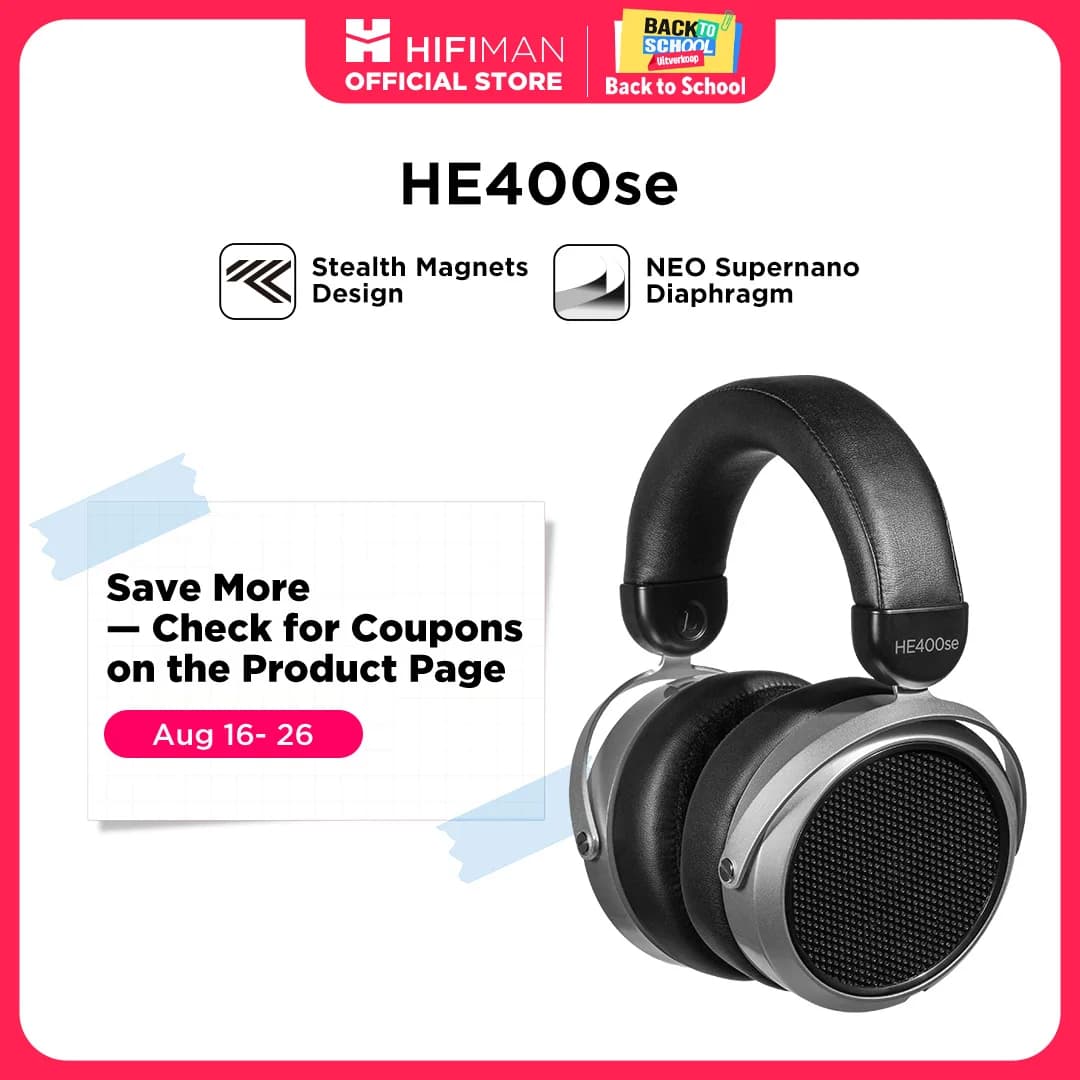 Auriculares magnéticos planos HIFIMAN HE400se con imanes sigilosos