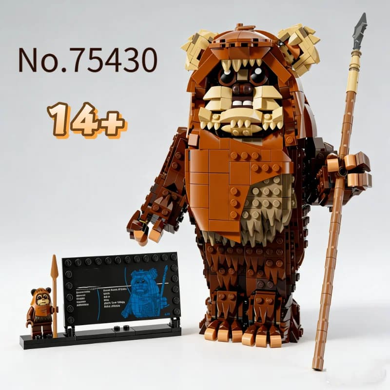 1010 Piezas UCS Star Wars: Guerra Interstellar, Wicket, Ewok, Guerrero de la Selva, Sentinel 75430, Bloques de Construcción, Modelo de Juguete para Regalo de Cumpleaños