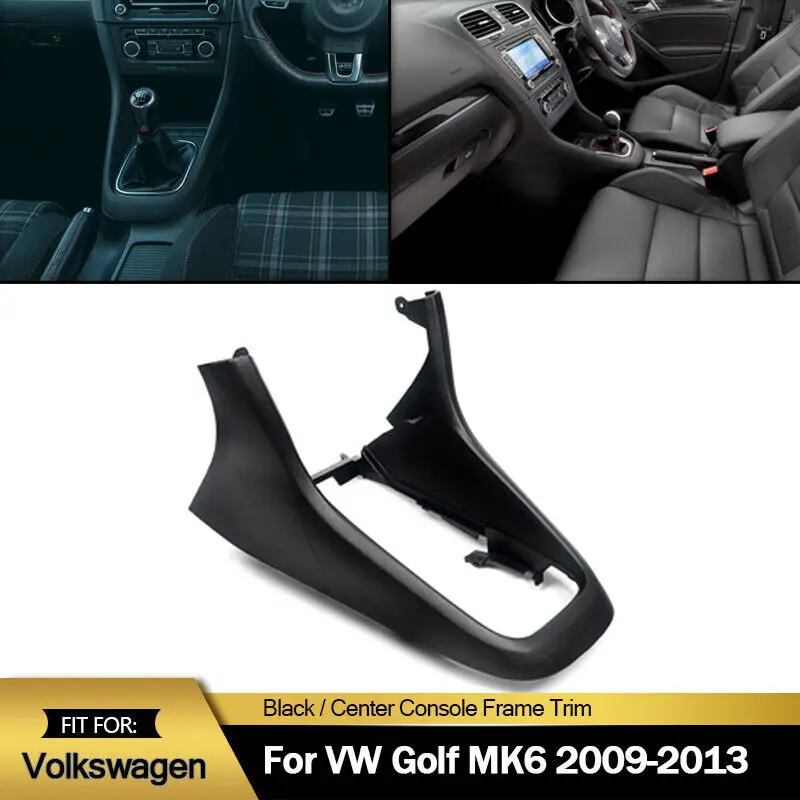 Perilla de cambio de marchas para consola central delantera, cubierta de marco, embellecedor envolvente, decoración para Volkswagen VW Golf MK6 2008-2013, 5K0863680