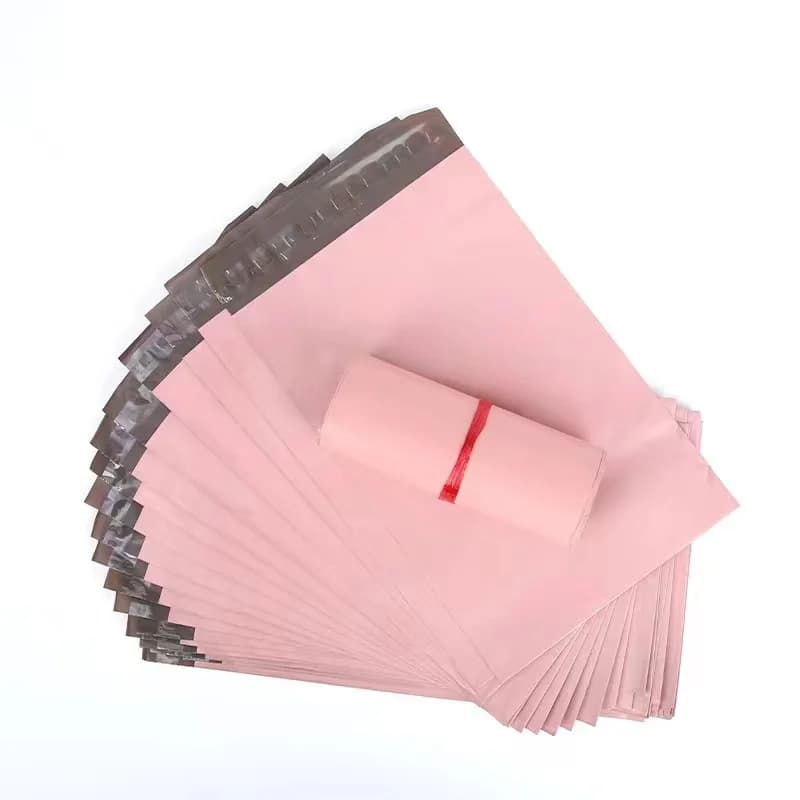 INPLUSTOP, nuevas bolsas de almacenamiento de sobres de Color rosa, bolsa de plástico PE para envío de mensajería, bolsa con sello autoadhesivo impermeable, bolsas de correo