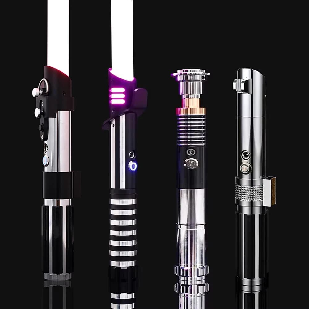 Espada de Luz Metálica RGB Luke, Lightstick Kpop, Juguetes Luminosos Intermitentes para Fiestas, Espada, Juguetes, Zabawki
