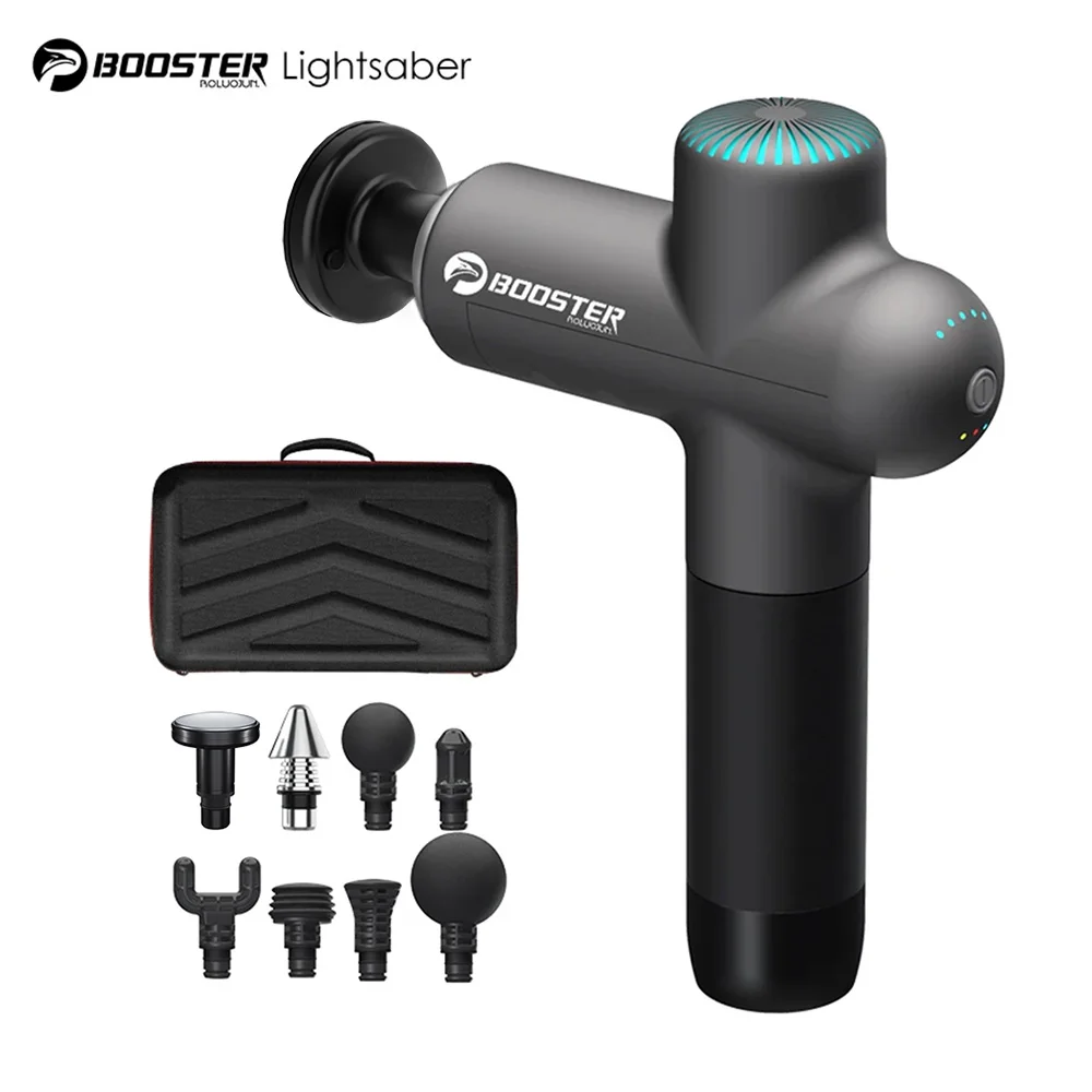 Pistola de masaje potenciador, masajeador eléctrico de cuello, pistola de Fascia inteligente para masaje corporal, relajación, Fitness, masajeador muscular eléctrico