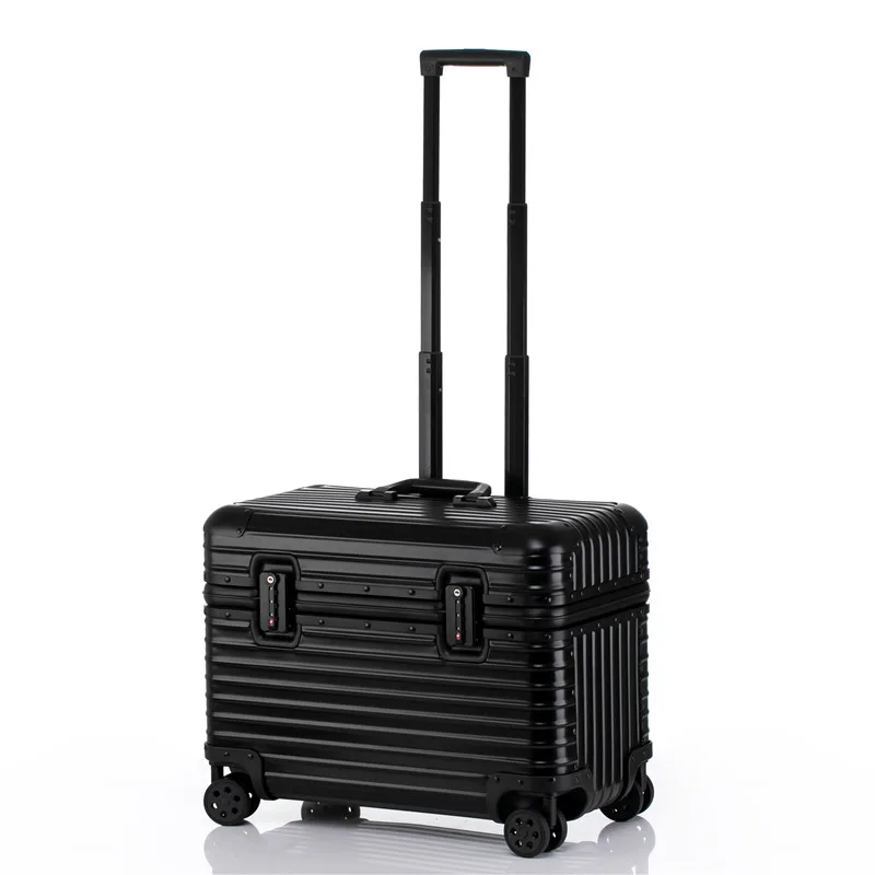 Bunnyfly, equipaje de mano moderno de aleación de aluminio y magnesio de 18/20 pulgadas, remolque de aluminio con aprobación de aire, maleta portátil de tamaño de cabina