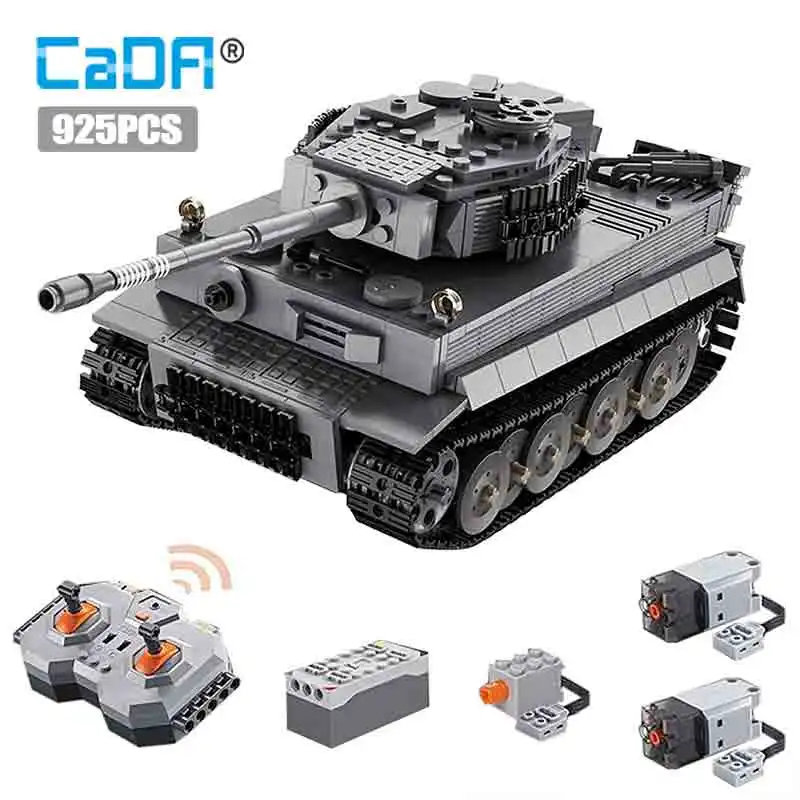 Bloques de Construcción de Tanque Militar a Control Remoto, 925 Piezas, Juguetes de Vehículos RC para Niños