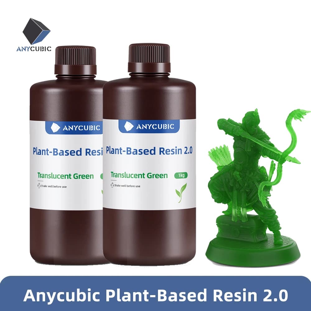 ANYCUBIC Resina UV ecológica a base de plantas 2 kg/4 kg para impresora LCD 3D Material de impresión 3D, olor ultrabajo sin desagradable