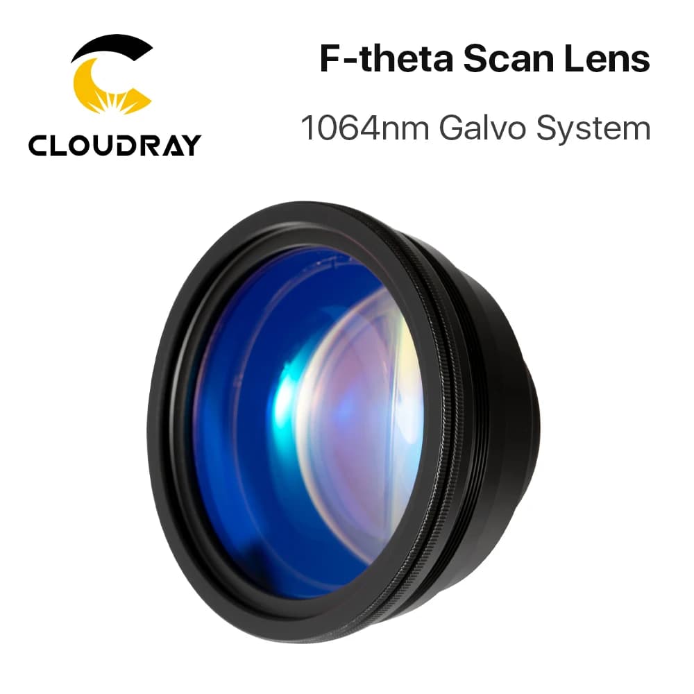 Lente de escaneo F-theta, lente de campo 1064nm 50x50 - 300x300 F63-420mm para piezas de máquina de marcado láser de fibra óptica YAG de 1064nm