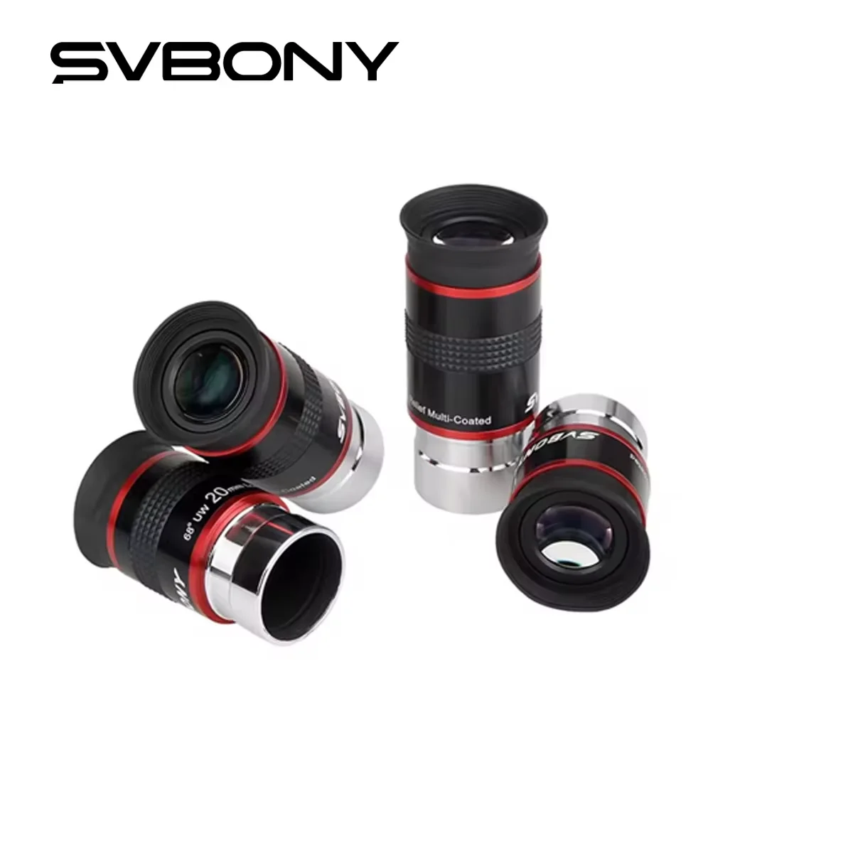 Ocular telescópico SVBONY FMC 1,25 "68 ° Ultra gran angular 6mm/ 9mm /15m /20mm para telescopio astronómico