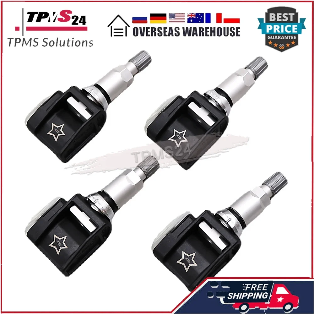 4X para BMW serie 5 G30 serie 7 G11 BMW X3 X4 X6 X7 mercedes-benz Clase A E GLE 433MHz SENSOR TPMS 36106887140   A 0009052102