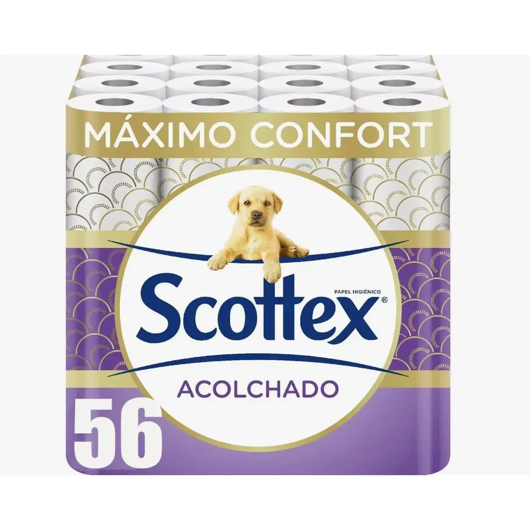 Papel higiénico Scottex 8 rollos(7PACK) acolchado