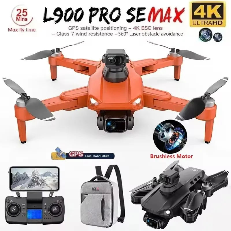 LYZRC L900 Pro SE MAX Drone 4K Profesional Cámara Dual HD GPS 5G WIFI 360 °   Motor sin escobillas para evitar obstáculos Rc FPV Quadcopter