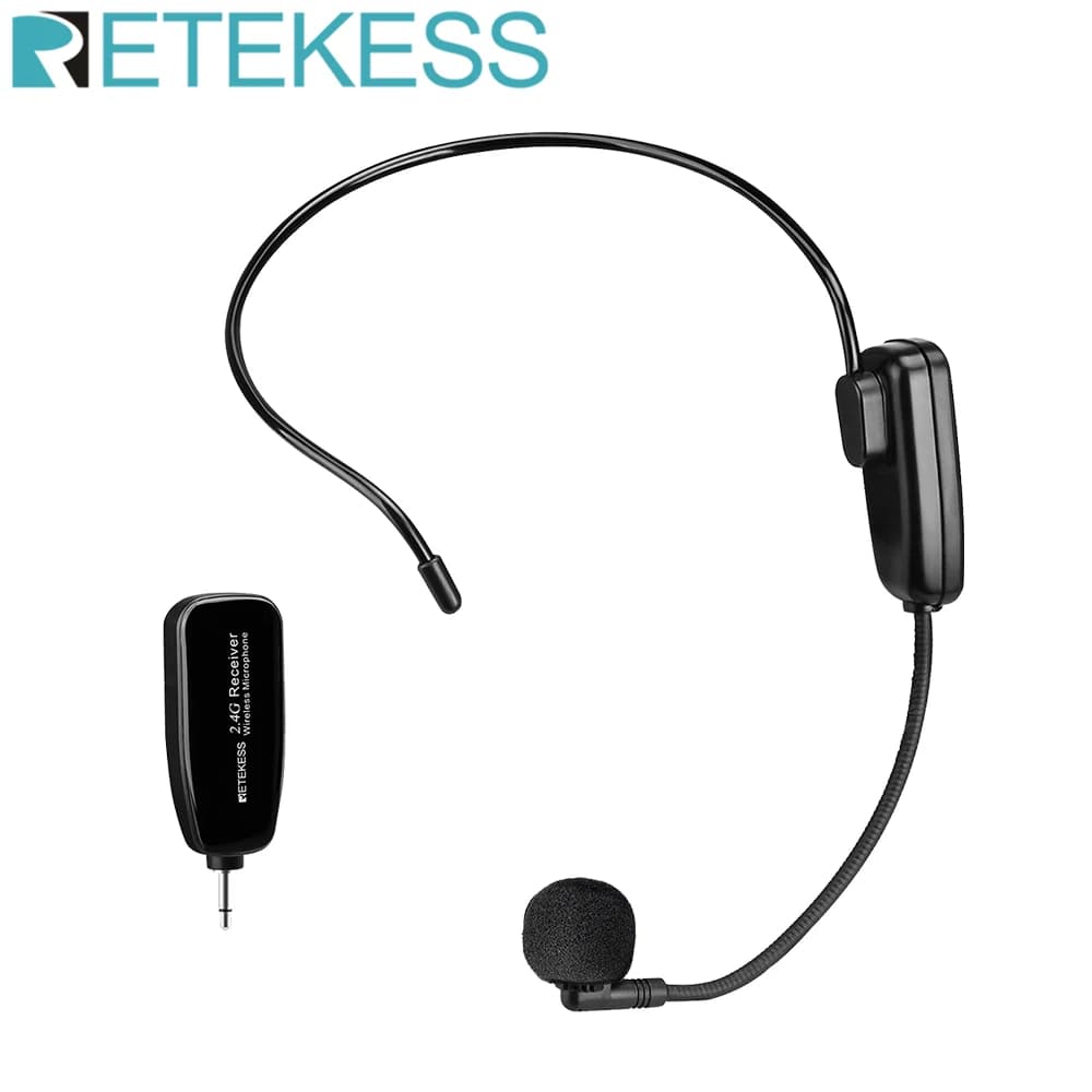 Retekess-transmisor de micrófono inalámbrico TT123 2,4G, dispositivo con receptor para amplificador de voz, altavoz, guía turístico de enseñanza