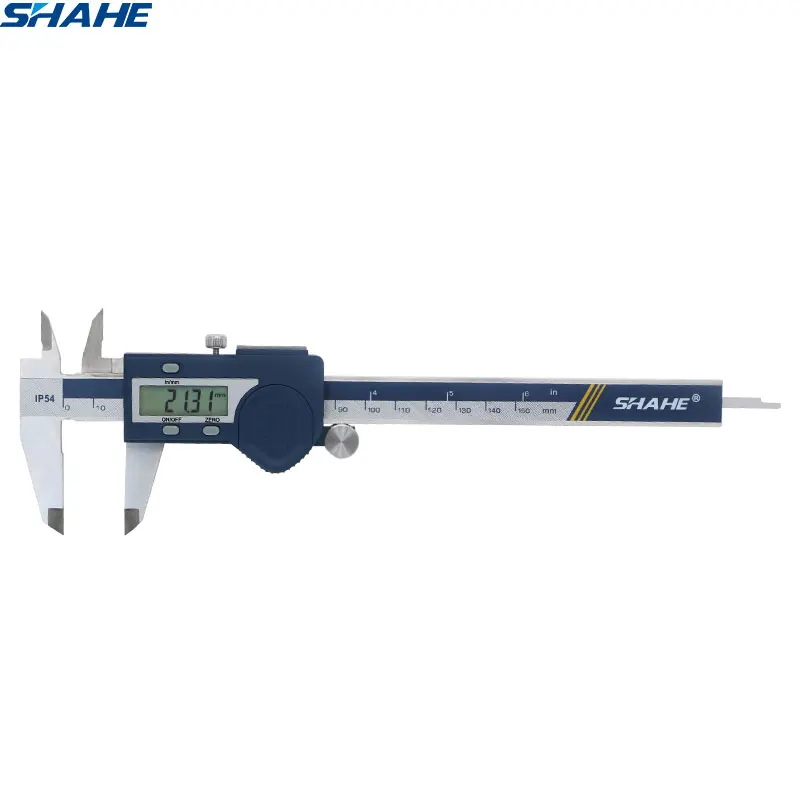SHAHE, nuevo calibrador Digital de acero inoxidable endurecido de 0-150mm, calibradores Vernier micrómetro, calibrador Vernier electrónico, herramienta de medición