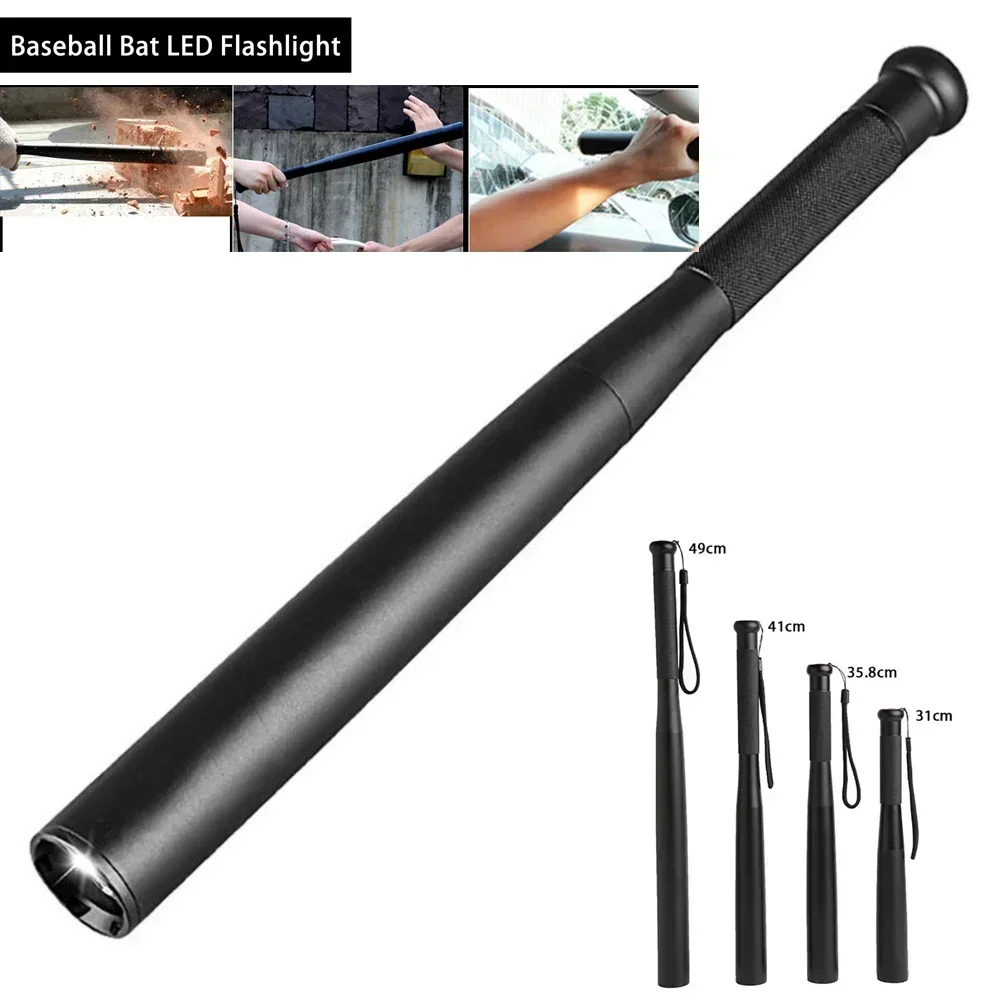 Linterna LED T6 recargable, linterna táctica de alta potencia para exteriores, luz de emergencia multifunción de aleación de aluminio para acampar, sin batería