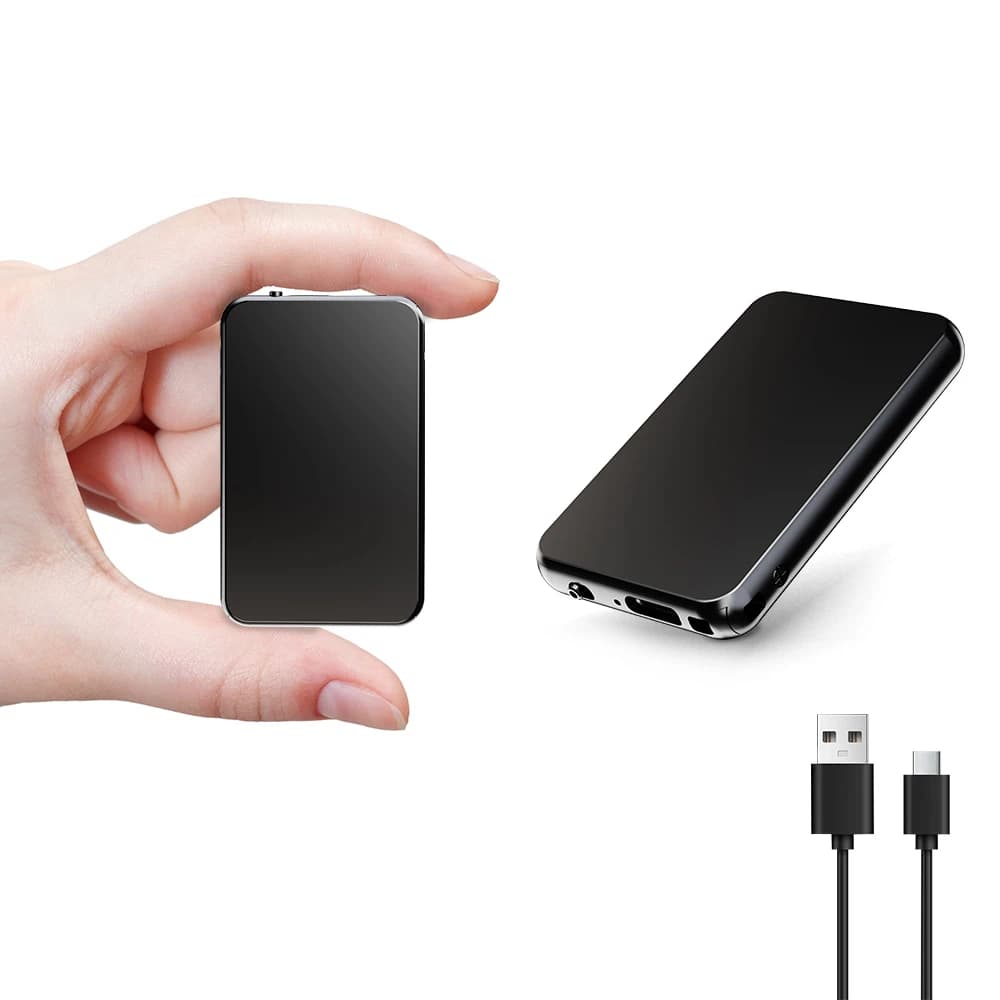 Vandlion V15 300mAh USB Flash 32G 64G 128GB grabadoras digitales activadas por voz 29H dispositivo de grabación de Audio dictáfono continuo