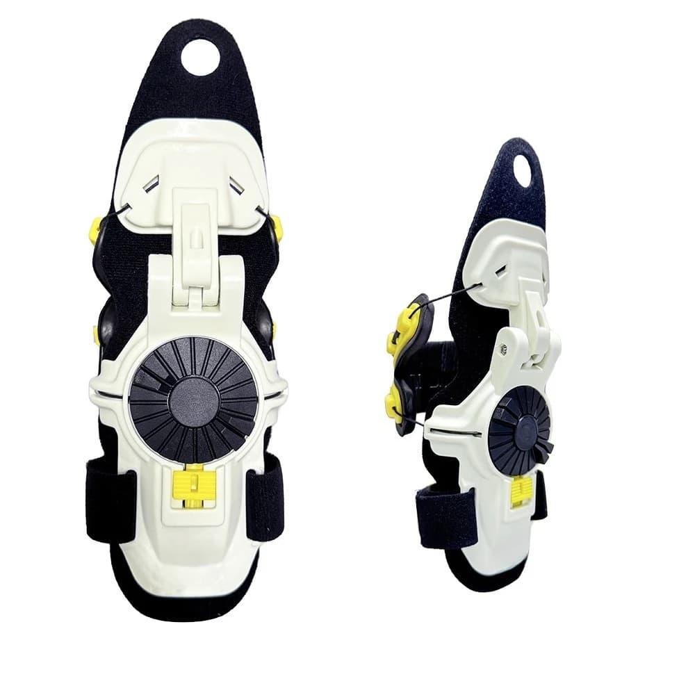 Protector de muñeca para motocicleta X8, soporte de muñeca blanco ácido amarillo M/L, equipo de protección para motocicleta