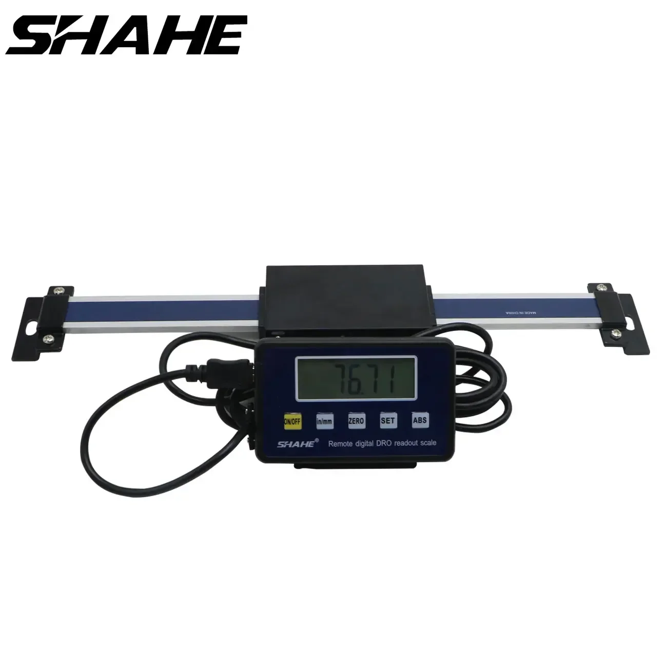 Shahe-escala lineal de lectura de mesa Digital, pantalla externa remota magnética DRO para torno de molino Bridgeport, 0-150mm/0-200mm/0-300mm