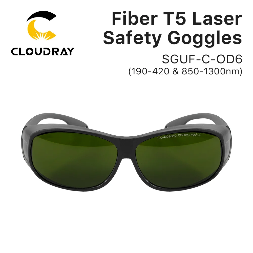 Cloudray 1064nm estilo C OD6 + gafas de seguridad láser gafas protectoras gafas de protección para láser de fibra YAG DPSS