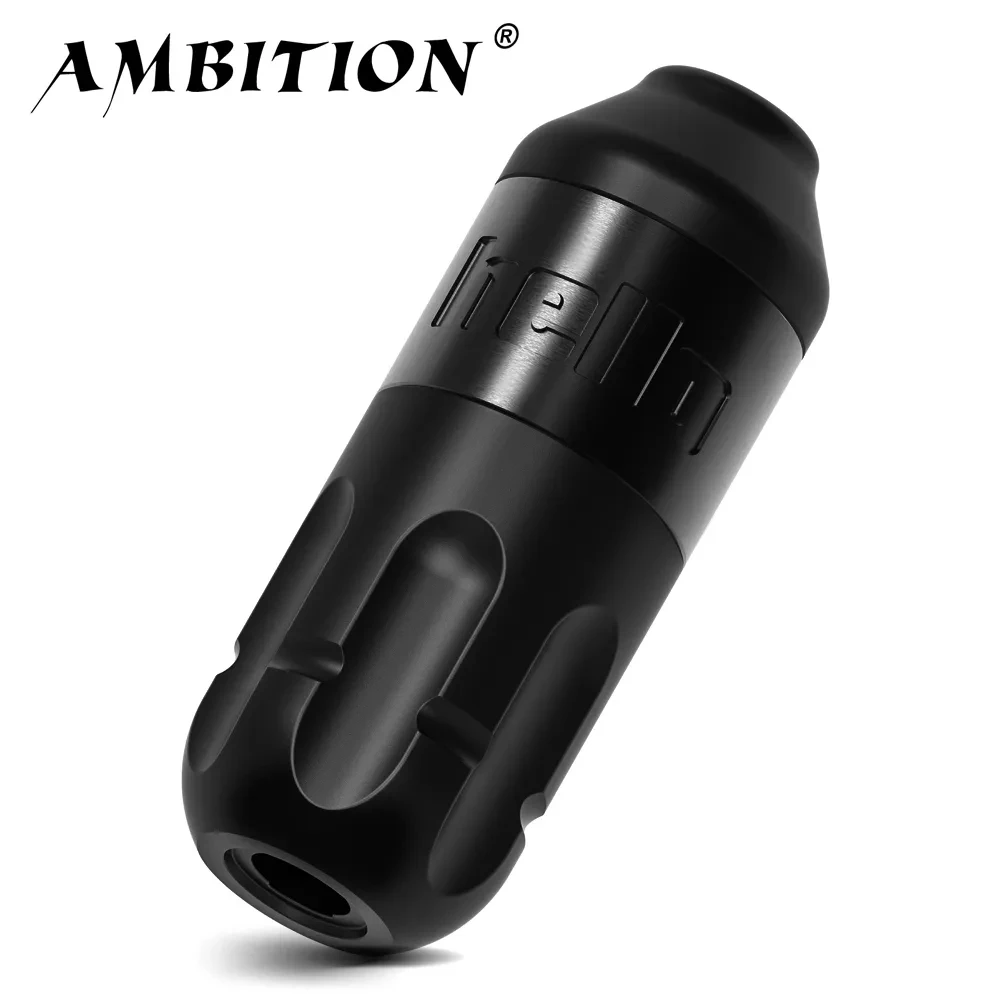 Máquina de tatuaje rotativa Ambition, pluma de maquillaje permanente de 4,0mm, agarre de Motor sin núcleo, interfaz RCA de 33mm para arte corporal