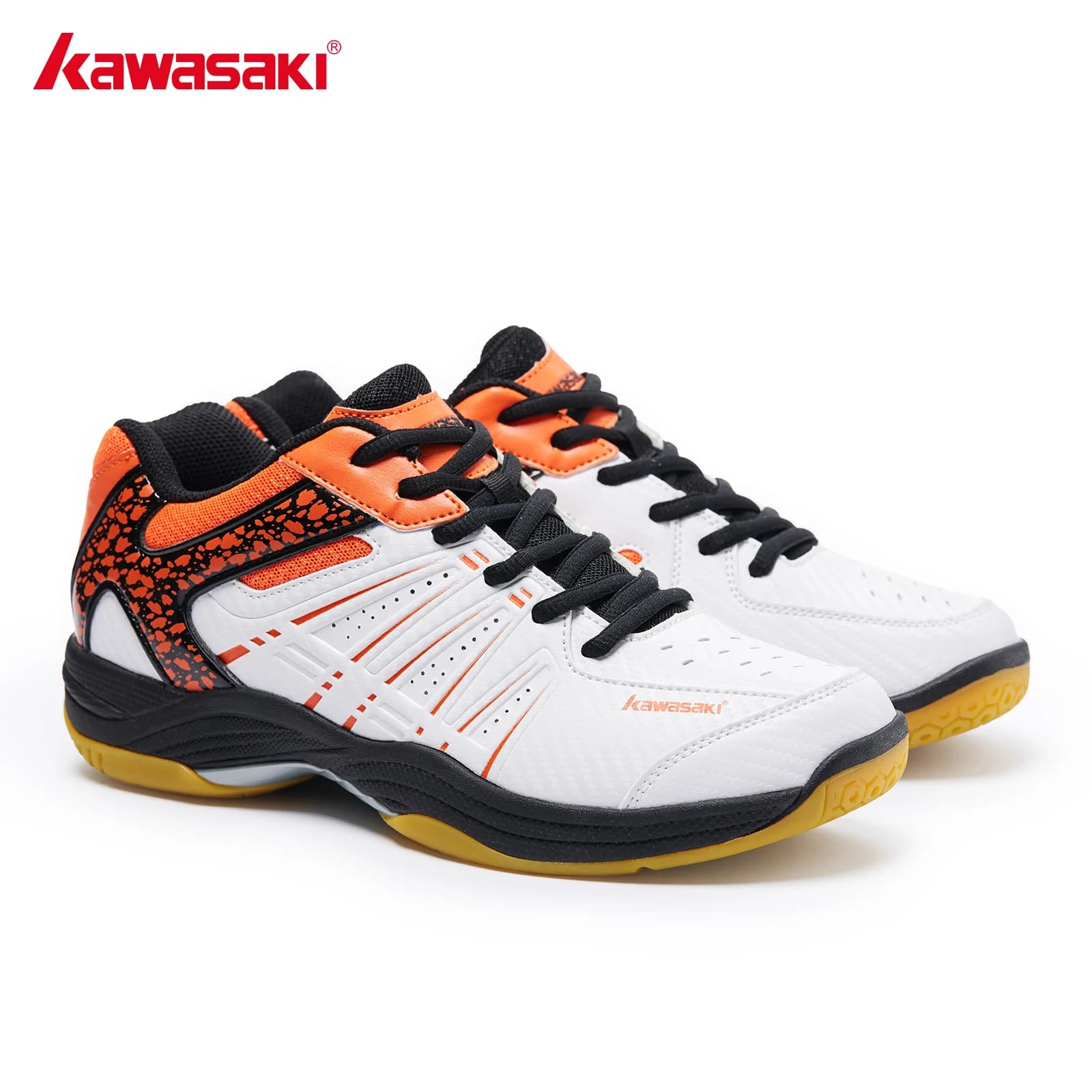 Zapatos de bádminton profesionales Kawasaki, zapatos deportivos antideslizantes transpirables para hombres y mujeres, zapatillas de deporte K-063