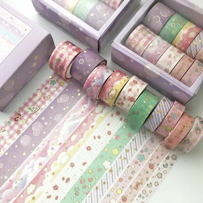 10 unids/set Kawaii varias opciones cinta adhesiva cinta adhesiva Washi Diy Scrapbooking etiqueta adhesiva papelería japonesa