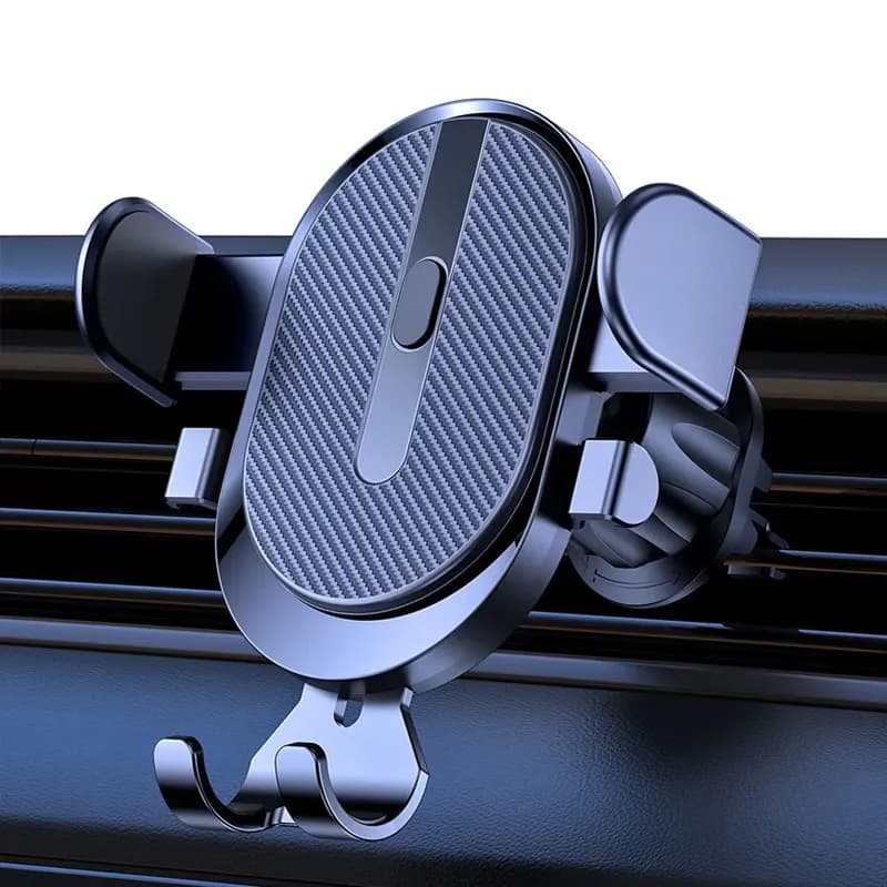 Soporte para teléfono móvil, salida de aire, Sensor de gravedad, soporte para coche, Riangle, esmerilado, simplicidad, Material metálico sólido