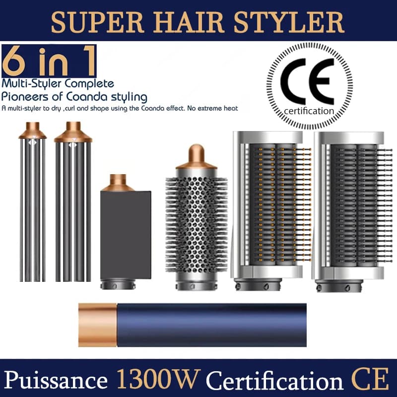 SenCiciMen X9 Multi Hair Styler rizador de pelo cepillo de aire caliente rizador barril secador de pelo salón profesional estilizador de pelo rizado