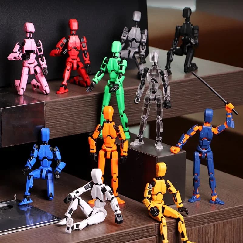 13 personajes de maniquí impresos en 3D articulados, juguetes para montar, figuras de acción móviles, Robot Shapeshift, juego para padres e hijos, regalos para niños