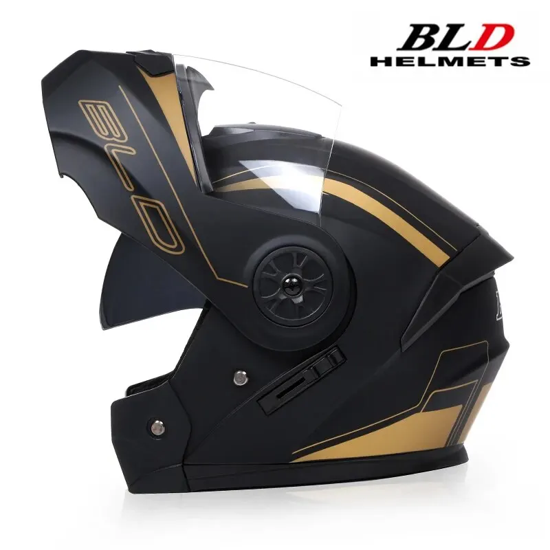 Cascos de Moto personalizados con doble lente abatible hacia arriba Para hombre y mujer, Cascos modulares de carreras de Motocross, a la moda, de cara completa