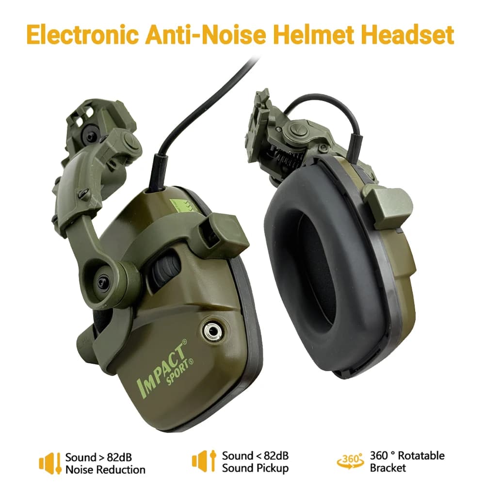 Auriculares electrónicos para disparar, Protector de protección auditiva antiruido, orejeras de reducción de ruido de caza, NRR23db