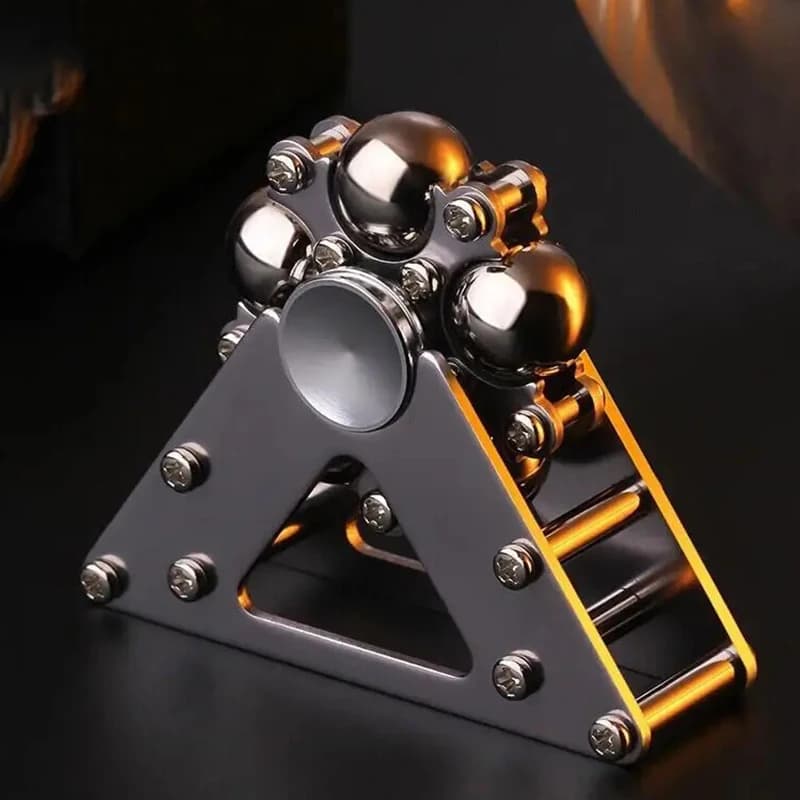 Rueda giroscópica para la yema del dedo, adornos creativos de Metal, dispositivo de ventilación de descompresión para adultos, juguetes colgantes de escritorio mecánicos avanzados
