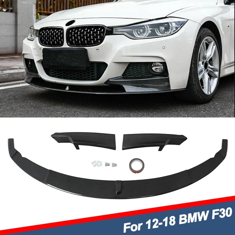 MagicKit-alerón delantero de fibra de carbono para coche, Kit de carrocería para BMW Serie 3, F30, F31, M Sport, m-tech, estilo LooK, 2012-2018