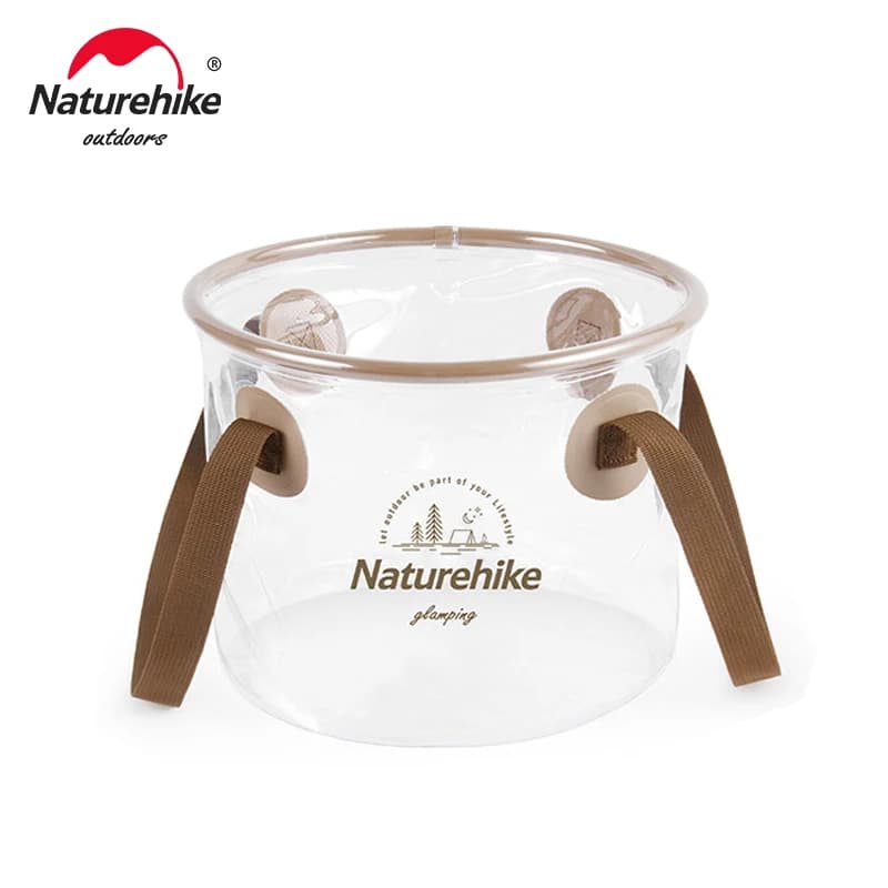 Naturehike-cubo plegable impermeable para exteriores, Cubo de viaje portátil de gran capacidad, redondo, NH20SJ040