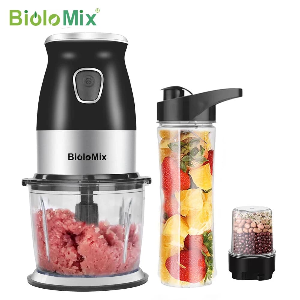 Mezcladoras portátiles de comida sin BPA para bebés, batidora portátil con procesador, exprimidor 600ml, picadora de carne, 500w