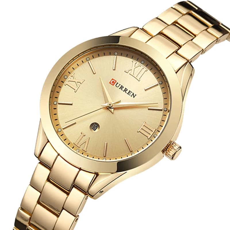 Reloj CURREN para mujer, de cuarzo, de primera marca, con brazalete de acero inoxidable, para damas, reloj de pulsera, regalo para mujer.