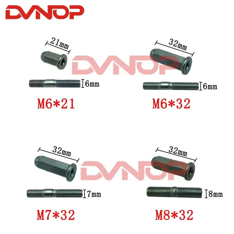 M6 M7 M8 70 110 GY6 CG125 GS125 150 250 scooter motociclista motocicletas motosiklet tubo de escape de motocicleta tornillo de tuerca